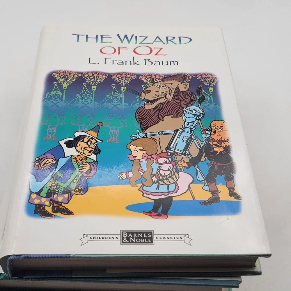 Barnes & Noble Children's Classics 4 Book HC Set Alice Wizard Oz Anne Princess